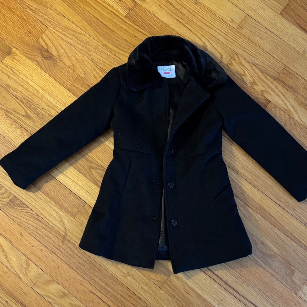 The Children's Place Classic Black Pea Coat